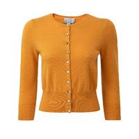 Cashmere Crop Cardigan (MARIGOLD / 24)