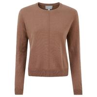 cashmere rib detail sweatshirt muscovado 10