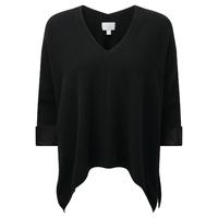 Cashmere Satin Cuff Sweater (Black / 10)