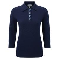 Cashmere Collared Sweater (Navy / 12)