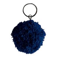 Cashmere Pom Pom Keyring (Navy / One Size)