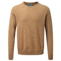 cashmere crew neck sweater soft walnut s