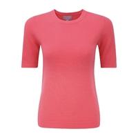 cashmere short sleeved t shirt tropical pink 16