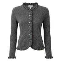 Cashmere Ruffle Edge Cardigan (Soft Charcoal / 18)