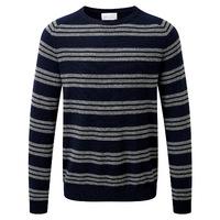 Cashmere Sweatshirt (Navy/Soft Charcoal / L)