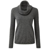 cashmere cowl neck sweater soft charcoal 08l