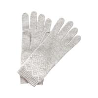 cashmere fairisle gloves heather dovesoft white one size