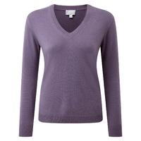 Cashmere Double V Neck Sweater (Smokey Mauve / 16R)