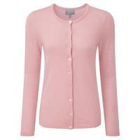 Cashmere Crew Neck Cardigan (Soft Pink / 22)