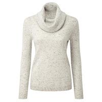 Cashmere Cowl Neck Sweater (Heather Grey Fleck / 18R)