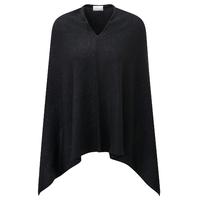 cashmere sparkle poncho black sparkle one size