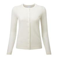 Cashmere Crew Neck Cardigan (Soft White / 22)