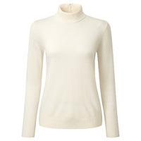 Cashmere Ripple Polo Sweater (Soft White / 08R)