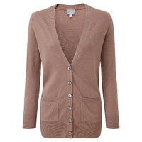 Cashmere Boyfriend Cardigan (Mushroom  / 14L)