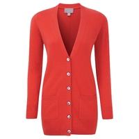 Cashmere Boyfriend Cardigan (Poppy Red / 08)