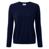 Cashmere Relaxed Crew Neck Sweater (Navy / 22R)