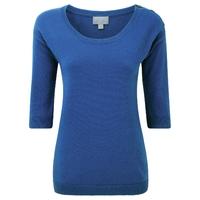 Cashmere Button Shoulder Sweater (Spring Sapphire / 16R)