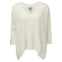 Cashmere Satin Cuff Sweater (Soft White / 08)