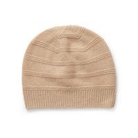 Cashmere Textured Hat (Camel / One Size)