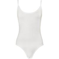 Carissa Plain Strappy Bodysuit - White