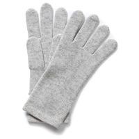 cashmere gloves iced grey one size