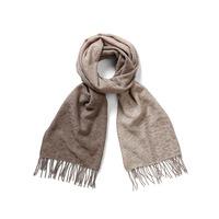 Cashmere Jacquard Scarf (Neutrals / One Size)