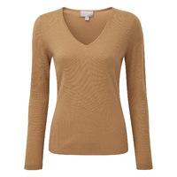 Cashmere V Neck Sweater (Soft Walnut / 08)