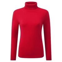 Cashmere Roll Neck Sweater (Pillarbox Red / 20)