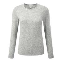 Cashmere Crew Neck Sweater (Heather Grey / 18)