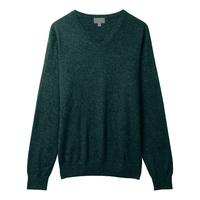 Cashmere V Neck Sweater (Hunter Green / S)