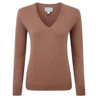 Cashmere Double V Neck Sweater (Muscovado / 10R)