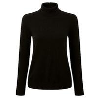 Cashmere Ripple Polo Sweater (Black / 18R)