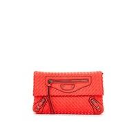 Candice Red Weaved Clutch Bag