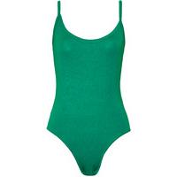 Carissa Plain Strappy Bodysuit - Jade