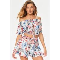 Cammy White Floral Two Piece Set