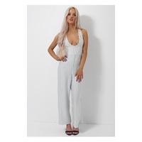 Cayla Pin Stripe Cross Back Jumpsuit