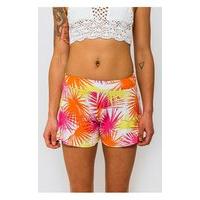 Calipso Neon Palm Print Shorts