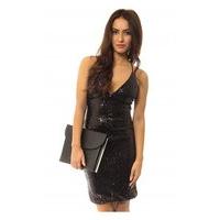 capulet luxe black sequin bodycon dress