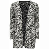 Camouflage Print Long Open Cardigan