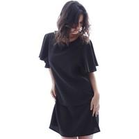 caf noir ja401 dress women womens dress in black