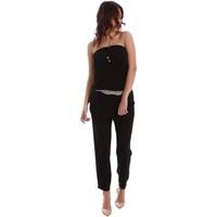 caf noir ja437 tuta women black womens jumpsuit in black