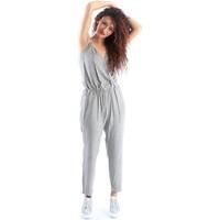 caf noir ja413 tuta women womens jumpsuit in grey