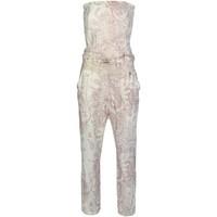 caf noir ja460 tuta women beige womens jumpsuit in beige