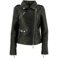 Café Noir JG553 Jacket Women women\'s Leather jacket in black