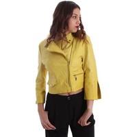 caf noir jg513 jacket women yellow womens leather jacket in yellow