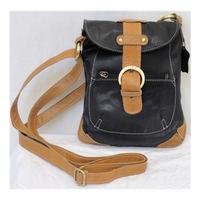 catwalk collection handbags small black and tan shoulder bag