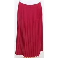 C&A, size 18 red pleated skirt