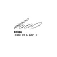 Cateye 160-3893 Strada Slim Rubber Band And Zip Tie Fittings - Black