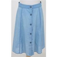 C&A, size 16 blue button through skirt