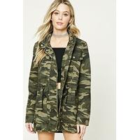 Camo Print Utility Jacket